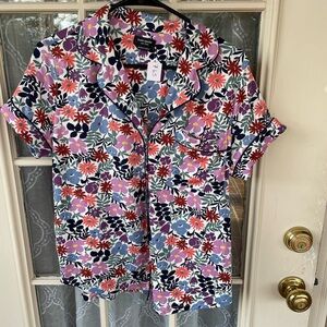 Kate Spade Floral Pajama Set 🌸 Button-Up Top & Pants | Size M